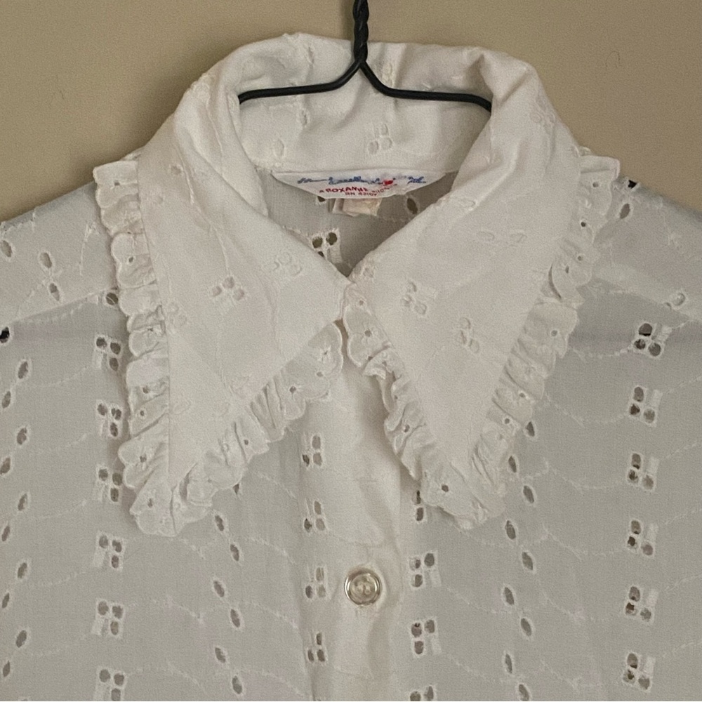 Vintage White Eyelet Duster Robe Housecoat Swimsu… - image 3